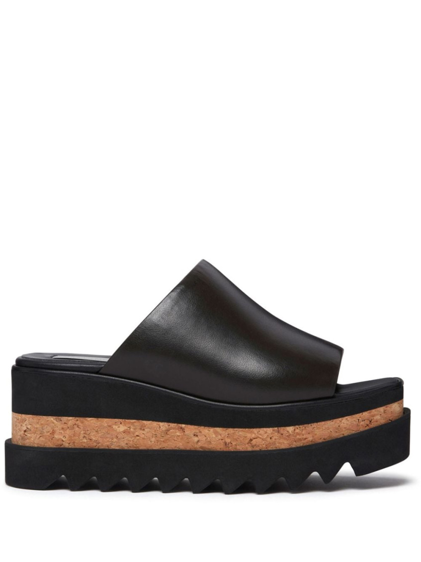 Stella Mccartney Black Platform Wedges