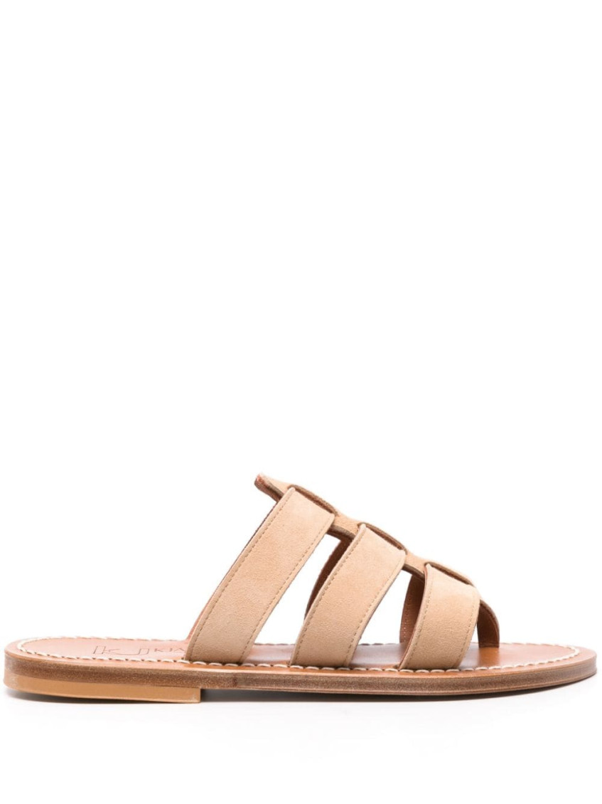 Kjacques K.jacques Dolon Leather Flat Mules