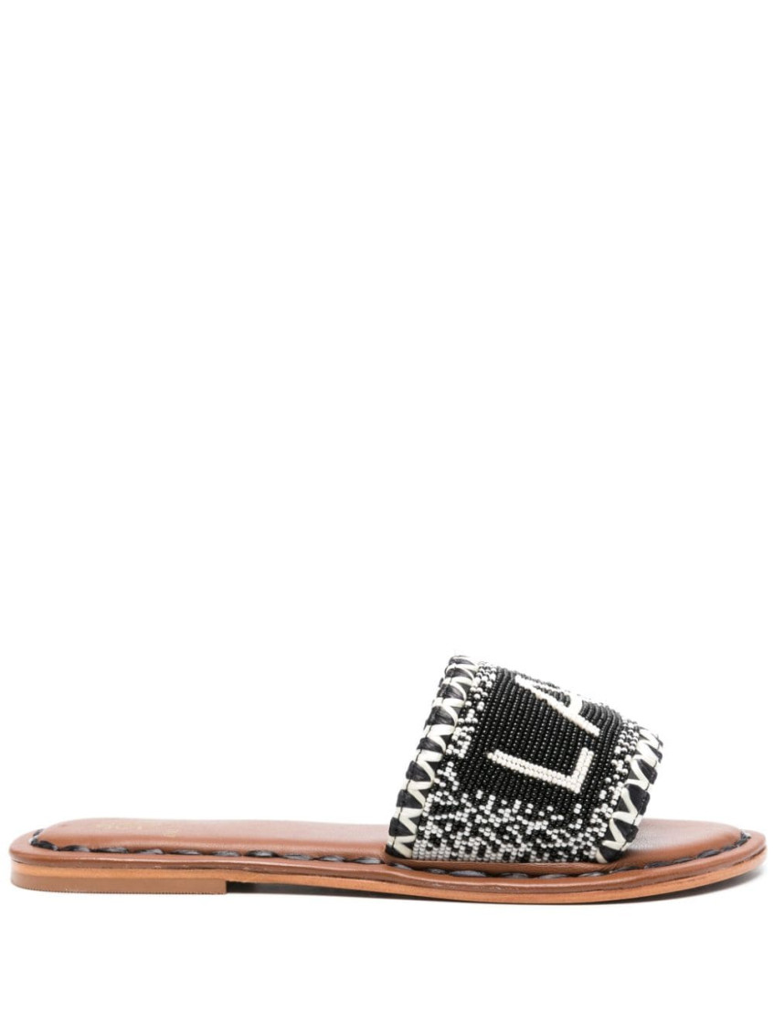 De Siena Black Slip-on Flats