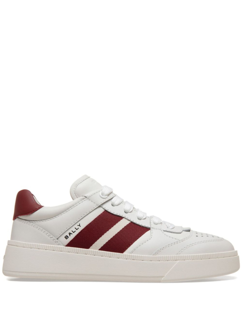 Bally White Leather Sneakers