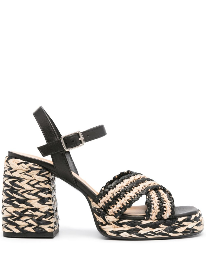 Castaã±er Black Ankle Strap Heels
