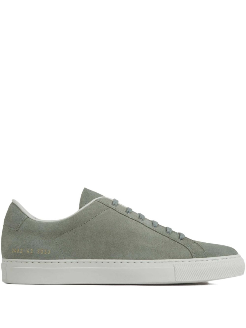 Common Projects Green Suede Sneakers