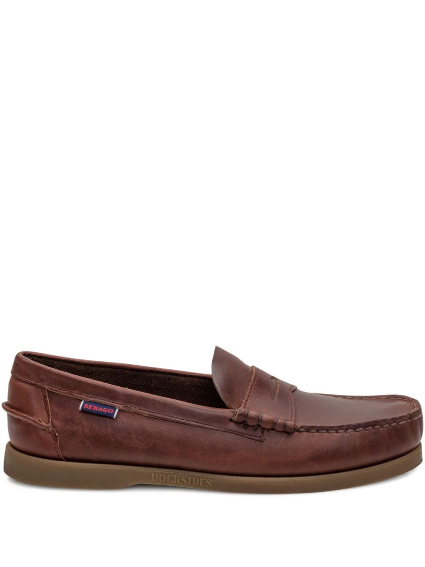 Sebago Dolphin Waxed-leather Penny Loafers