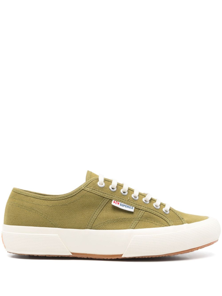 Superga Green Cotton Sneaker In Green