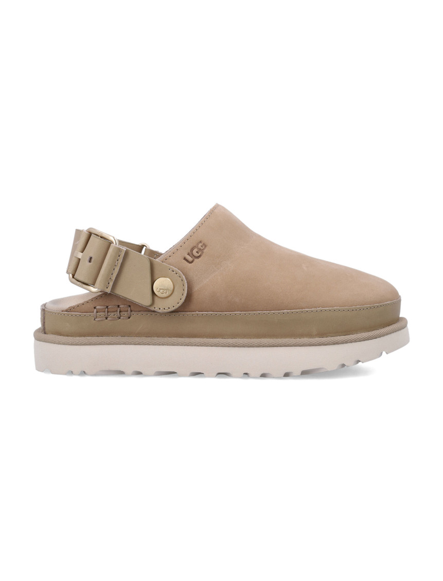 UGG BEIGE LOGO SLIDES 
