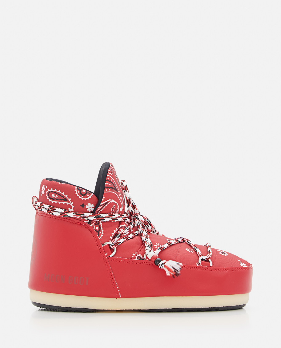 Alanui Red Bandana-print Boots In Red