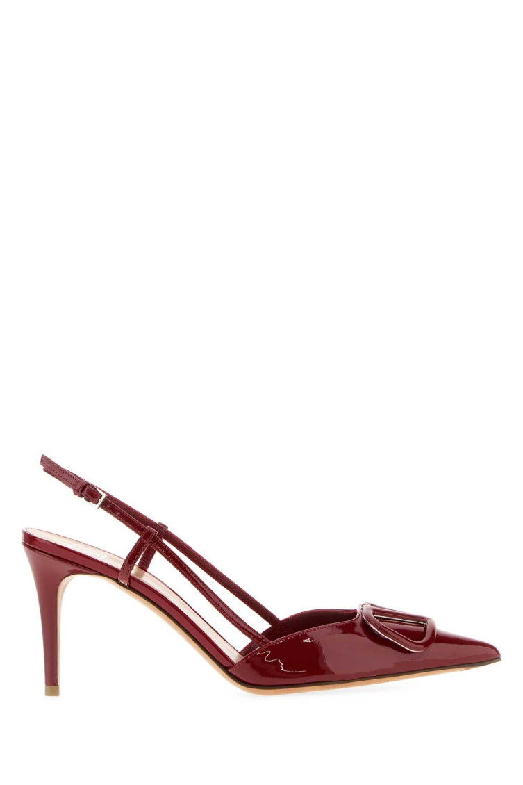 Valentino Red Leather Vlogo Signature Pumps In Red
