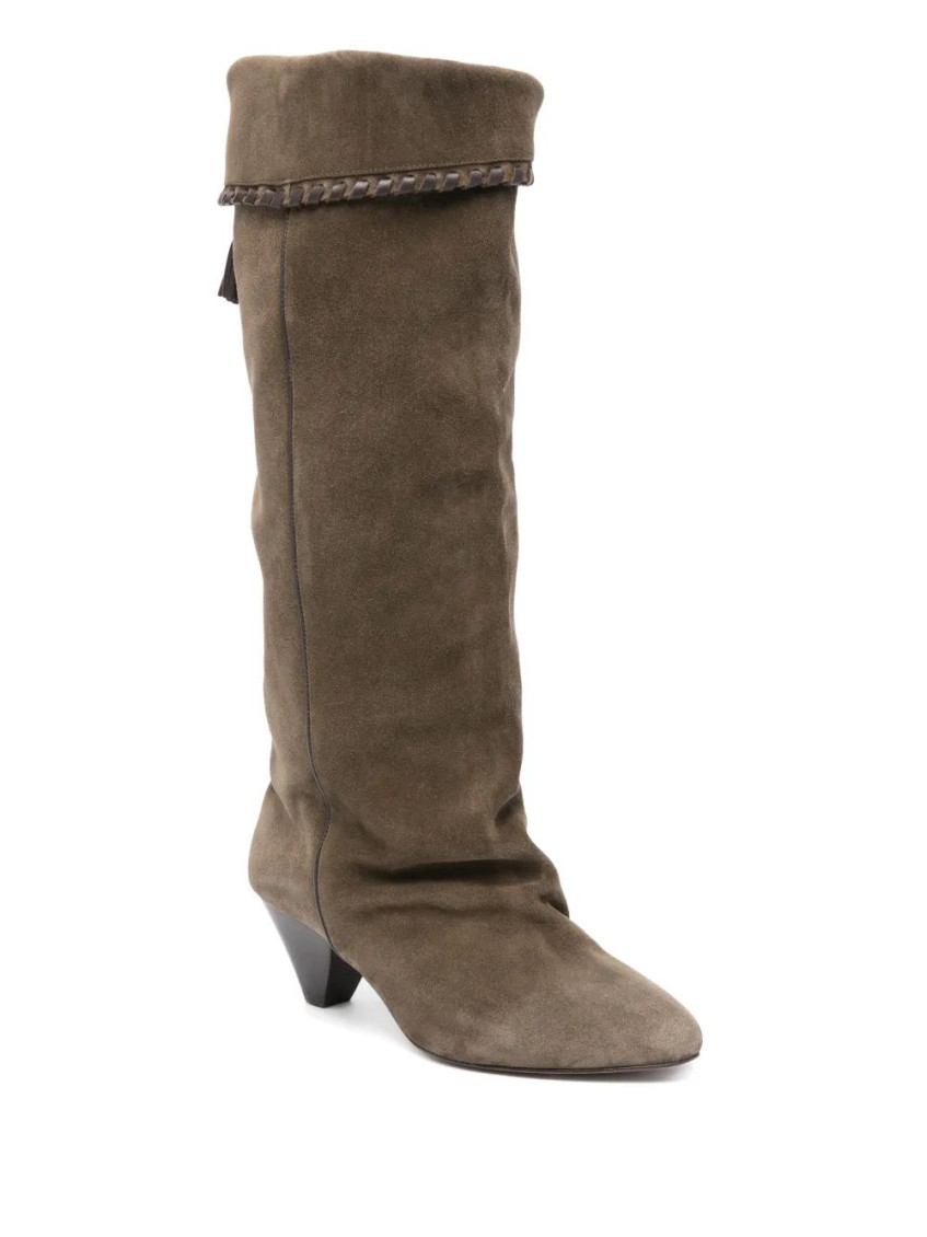 Isabel Marant Dalby Knee-high Suede Boots In Brown