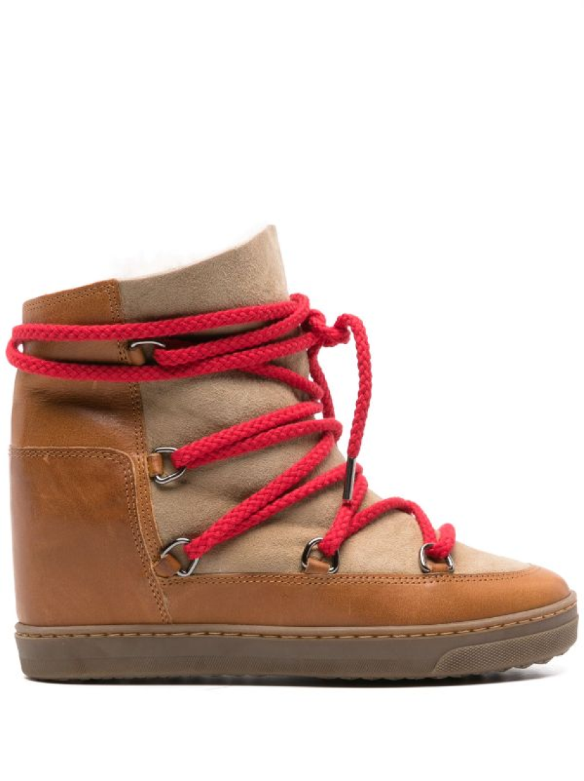 Isabel Marant Brown Lace Up Boots In Brown