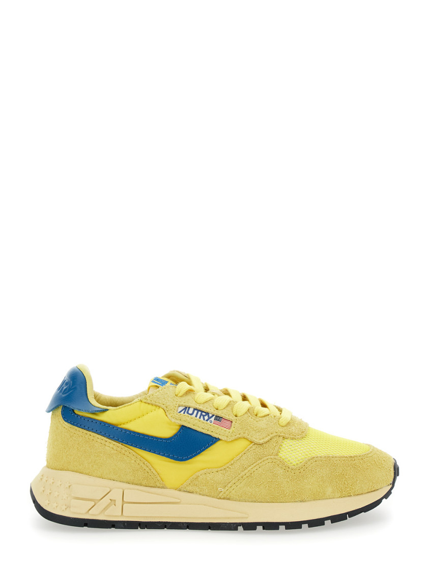 Autry Yellow Low Top Sneakers In Yellow