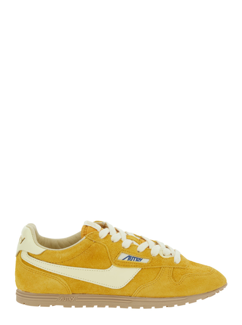 Autry Yellow Windspin Low Sneakers In Yellow