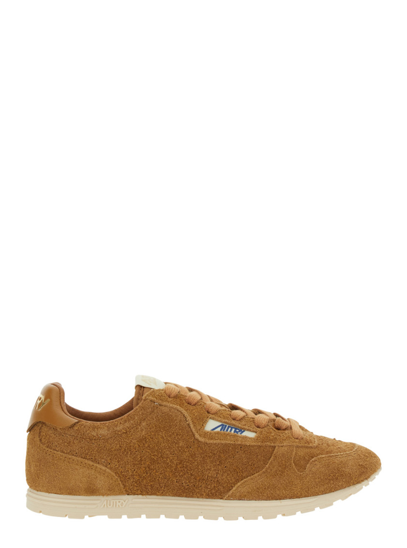 Autry Windspin Suede Finish Rubber Sole Sneaker In Brown