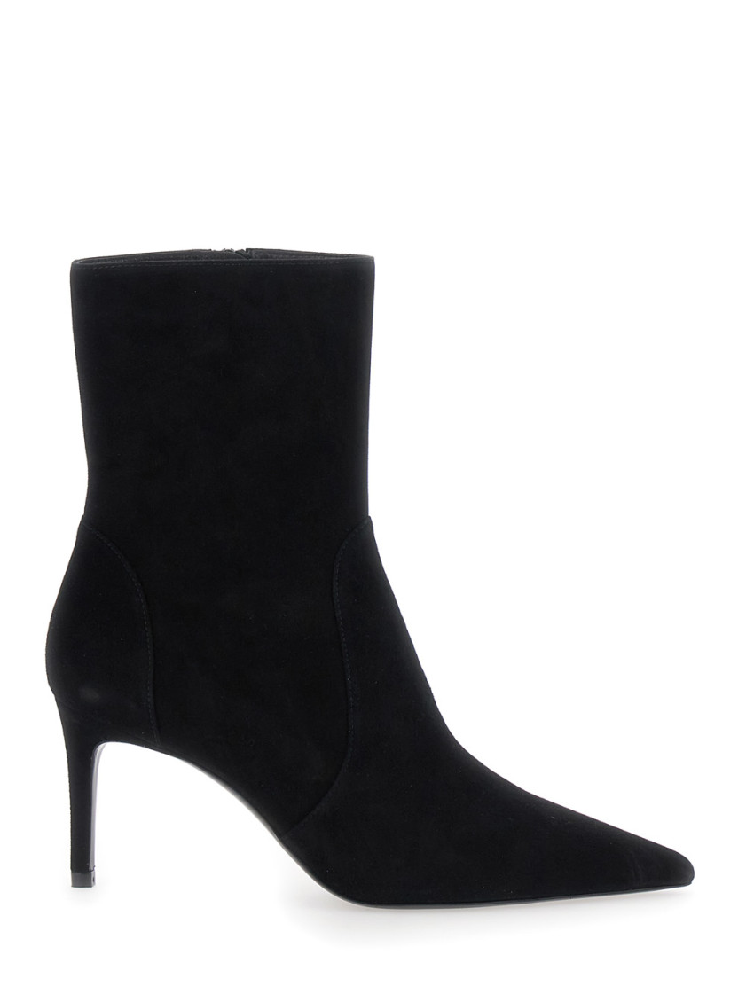 Stuart Weitzman Black Ankle Boots In Black
