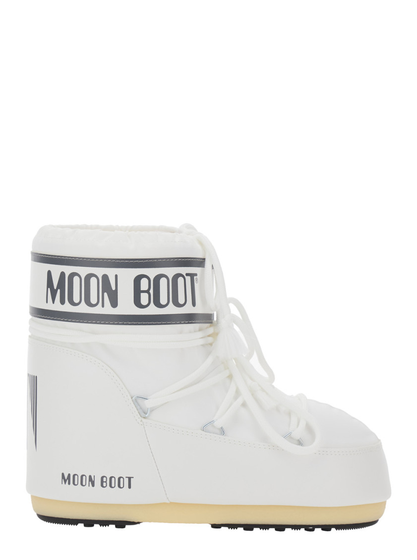 Moon Boot White Logo Boots