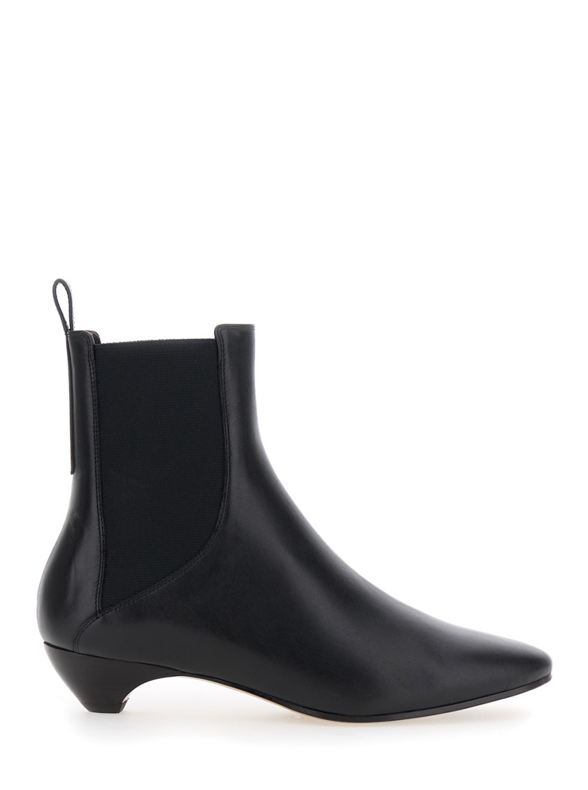 Le Monde Beryl Allegra Elasticated-panel Pointed-toe Boots In Black