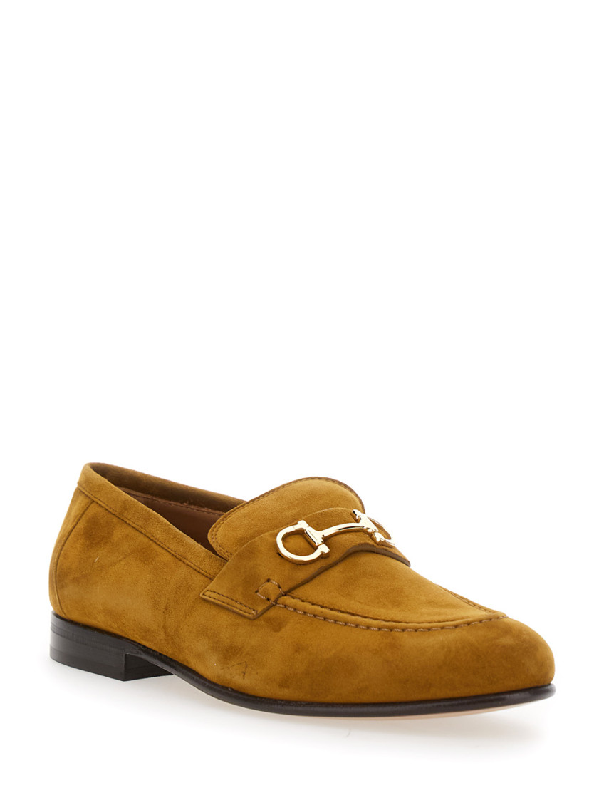 Ferragamo Brown Suede Loafers