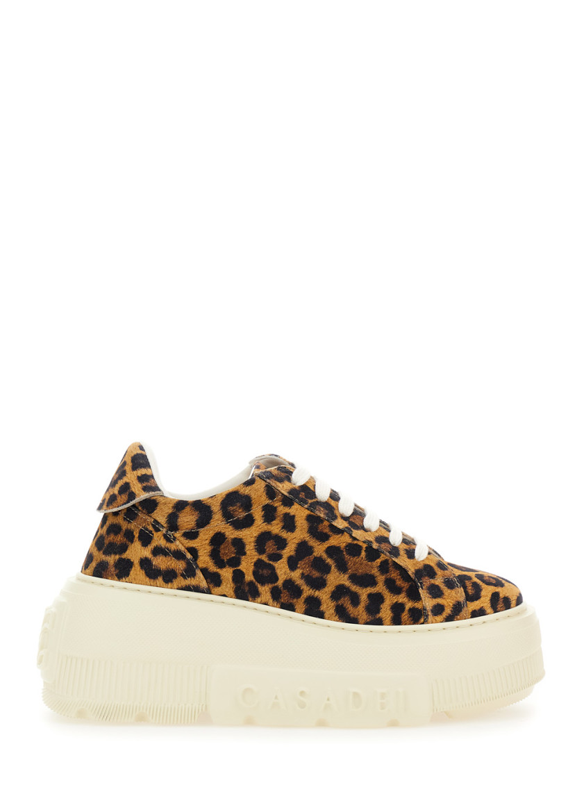 Casadei Leopard Print Malesia Sneakers In Animal Print