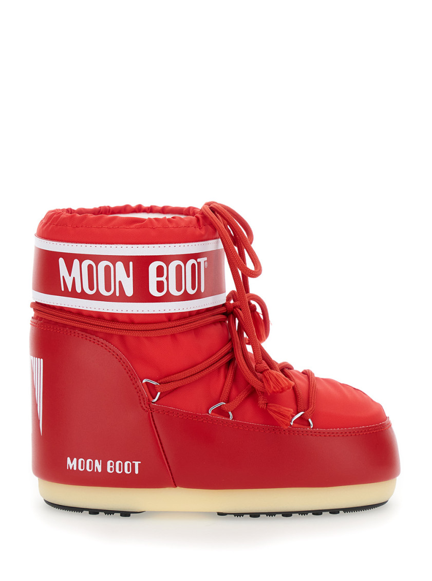 Moon Boot Red Icon Logo Boots