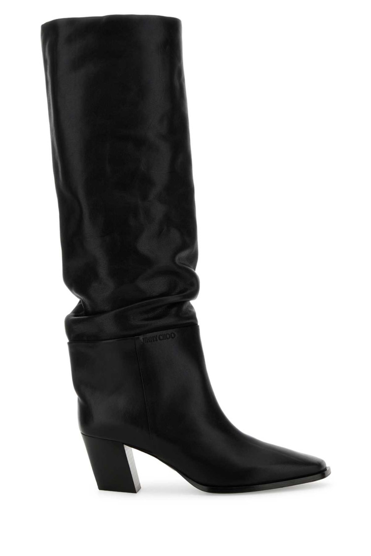 Jimmy Choo Black Leather Boots