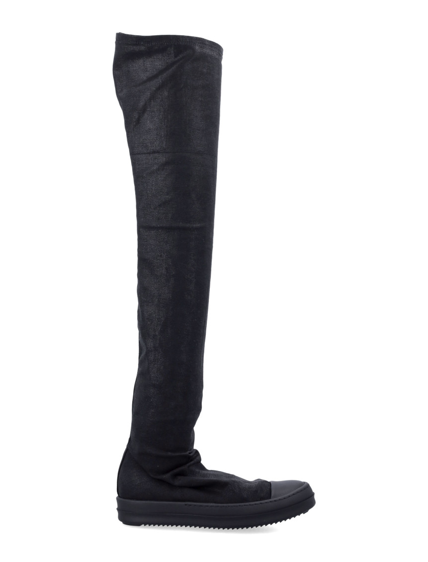 Rick Owens Black High Sock Snekaers