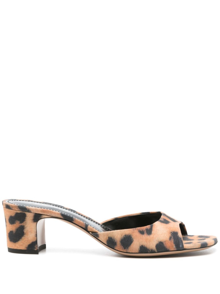 Shop Paris Texas Leopard Print Slip On Heels