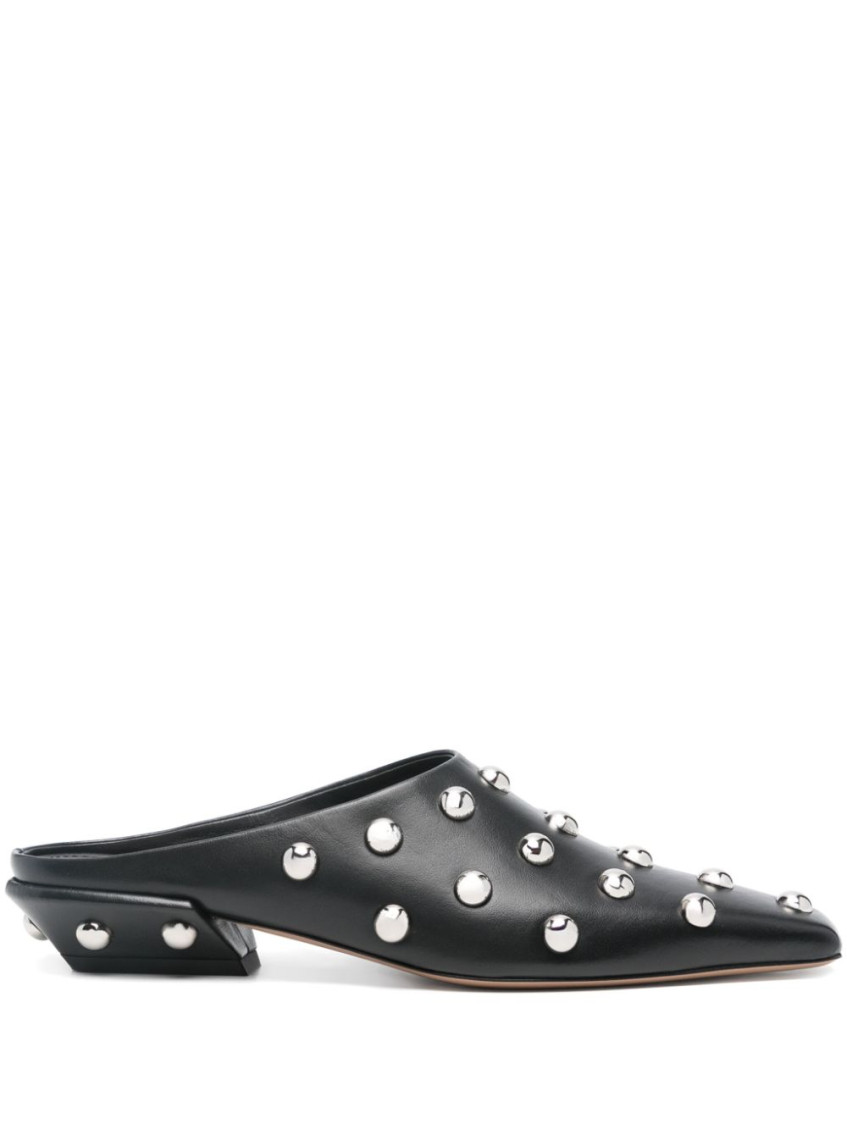 Paris Texas Studded Pointed Toe Mule