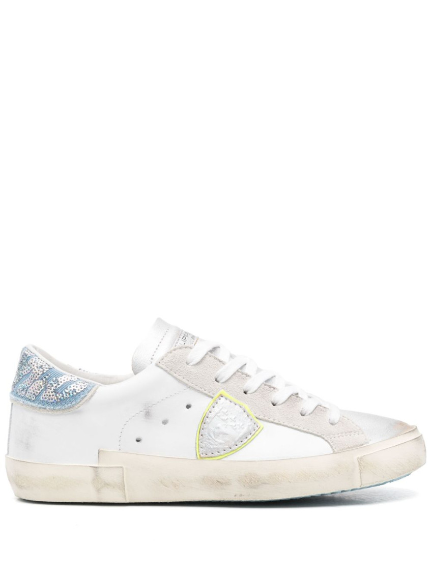 Philippe Model White Lace Up Sneakers