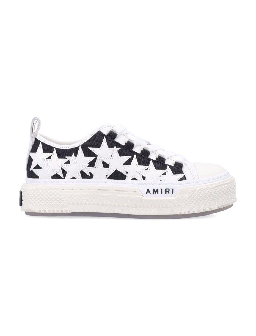 Amiri Star Pattern Rubber Sole Sneakers In White