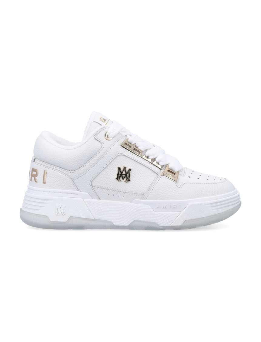 Amiri White Sneakers With Logo Patch On The Side And Logo Lettering On The Rear In Leather Man