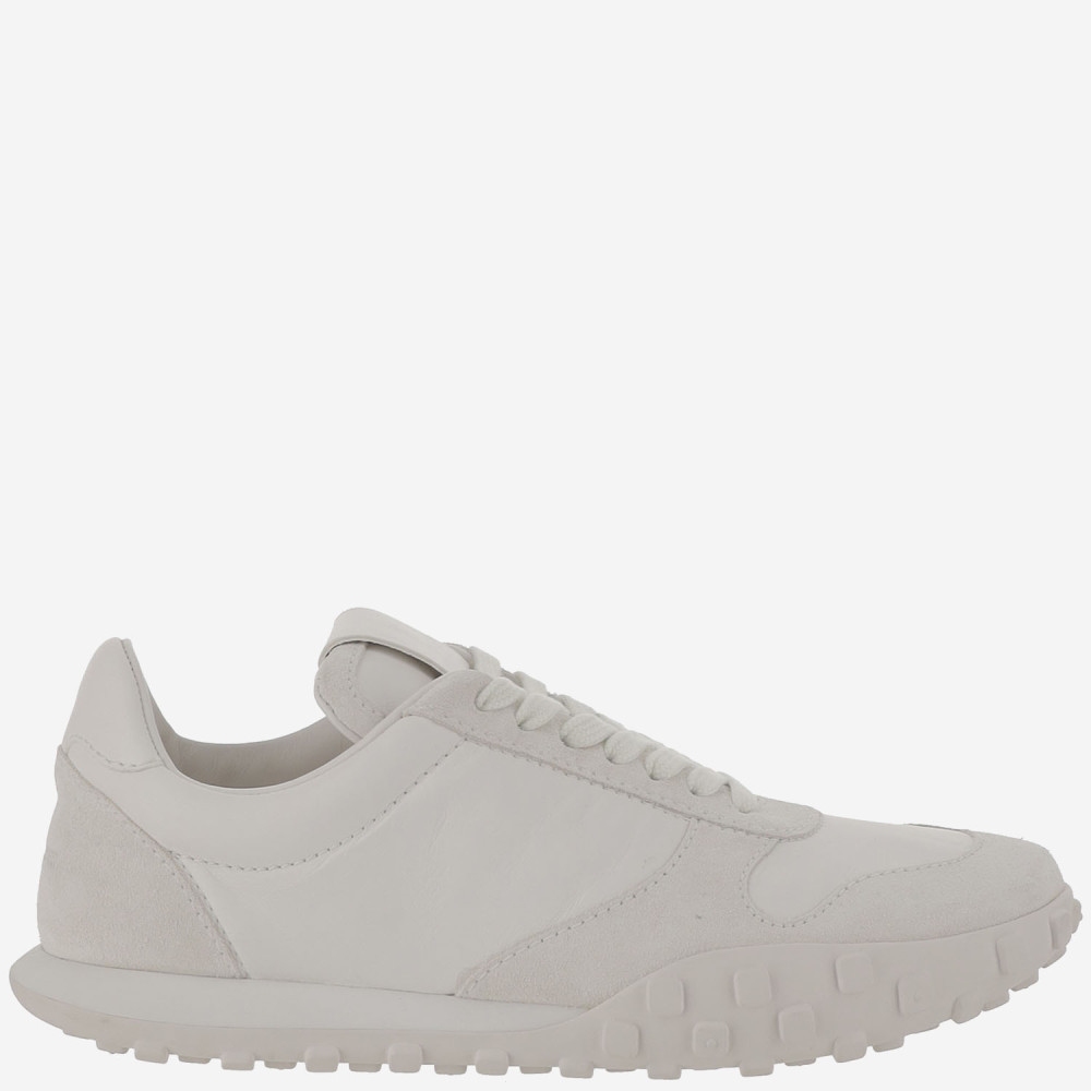 Jil Sander Satin-effect Nylon Sneakers With Suede Trim And Rubber Sole