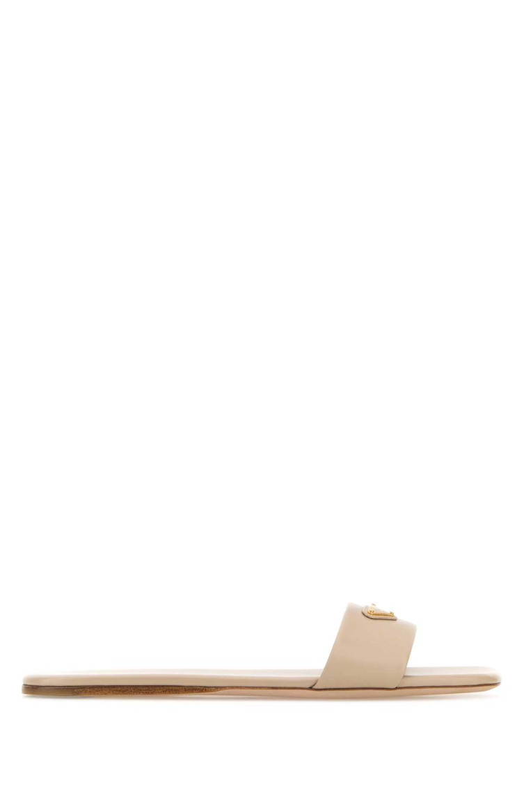 Prada Beige Slip On Flats
