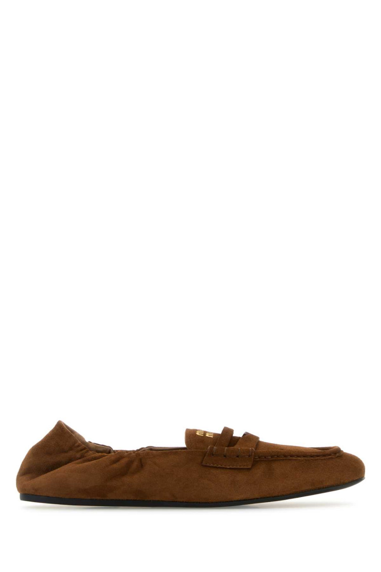 Miu Miu Loafers With Back Elasticated Detail