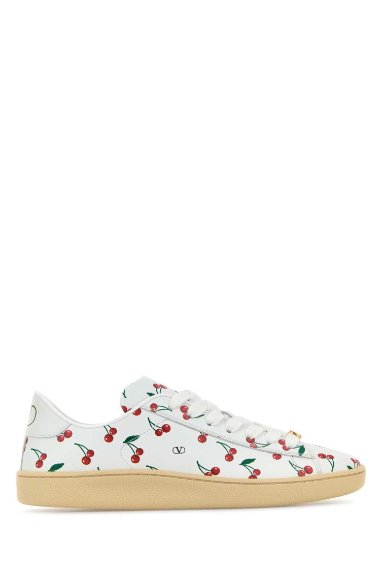 Valentino Garavani Royco Sneaker In Soft Nappa Calfskin In White