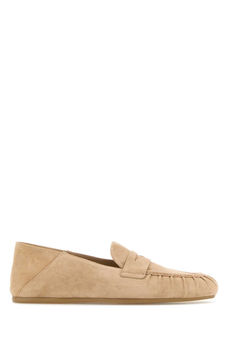 Stuart Weitzman Skin Pink Suede Brooks Loafers
