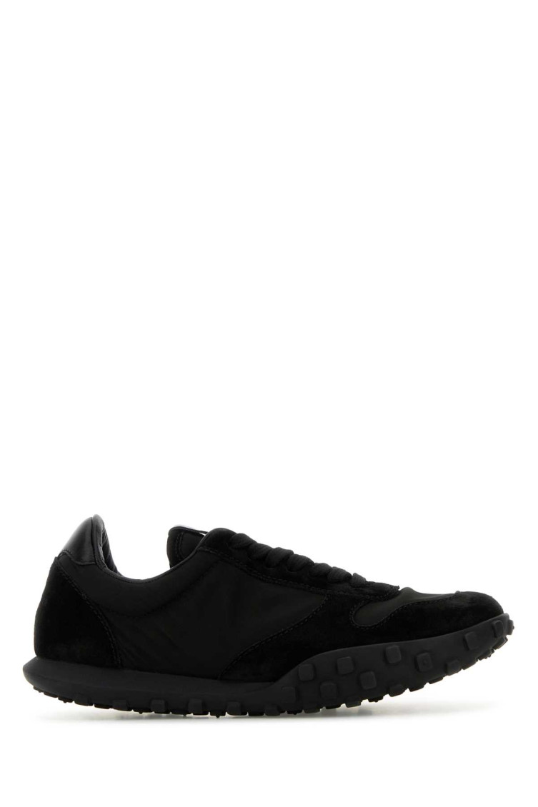 Jil Sander Black Lace Up Sneakers