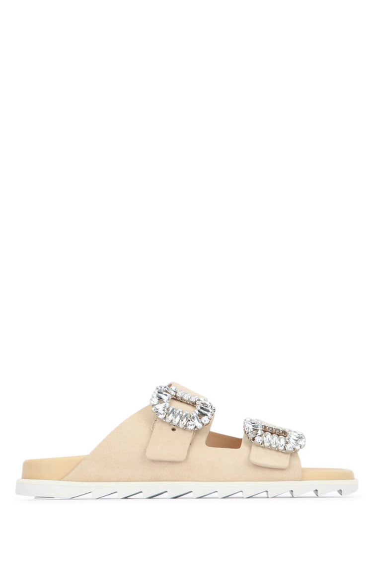 Roger Vivier Women Slidy Viv Strass Buckle
