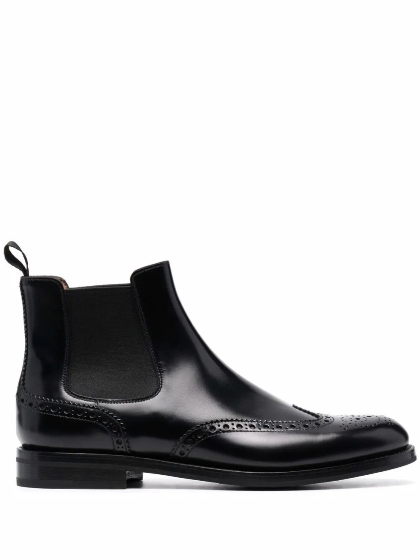 Church's Brogue-detail Chelsea Boots Elastic Panels