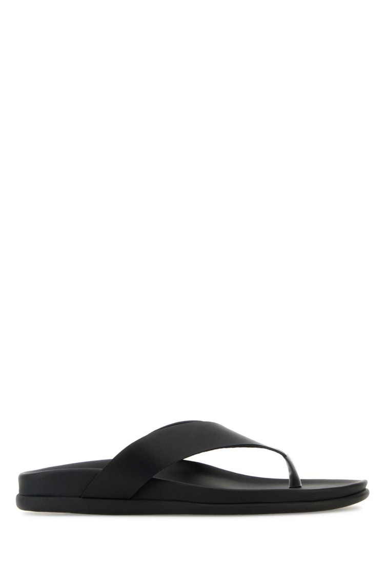 Ancient Greek Black Slip-on Slippers