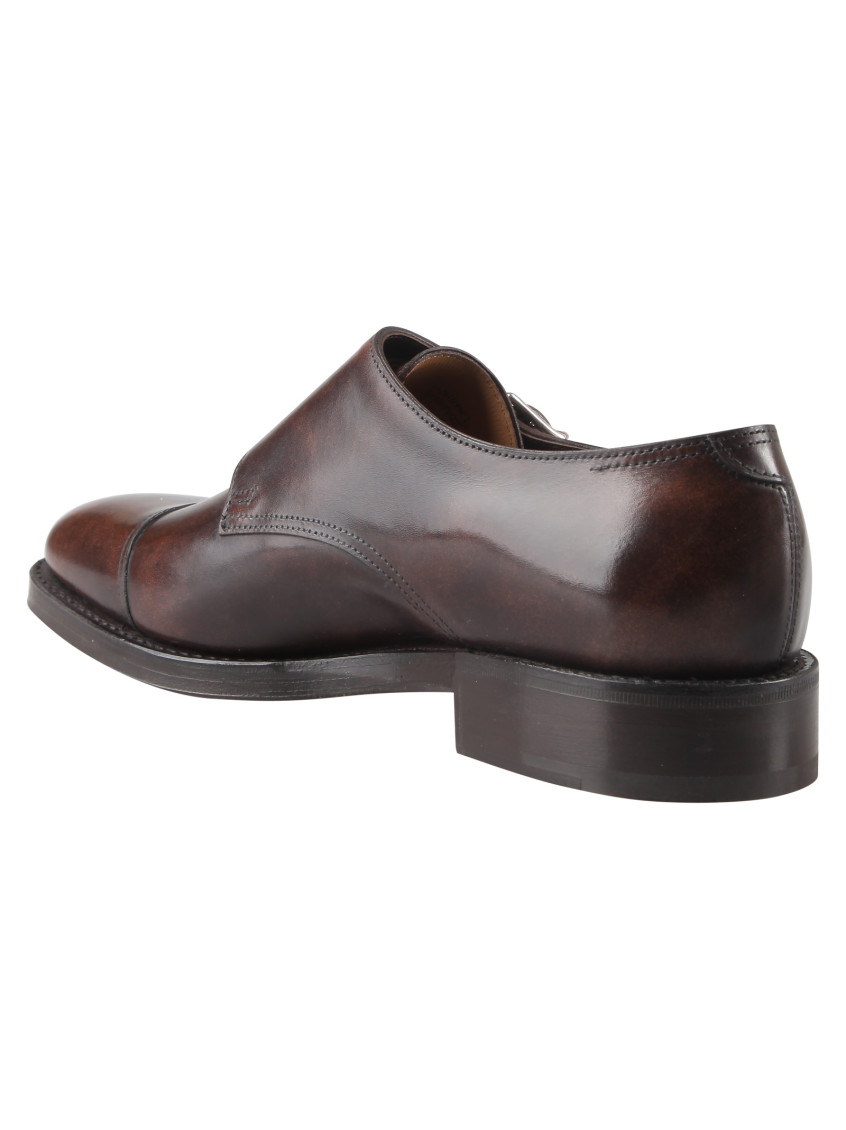 靴 JOHN LOBB brown Straight Tip Dress shoes John Lobb Dark Brown Monk Dress Shoes for Men Online India at