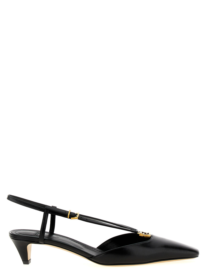 Shop Fendi Black Square Toe Heel