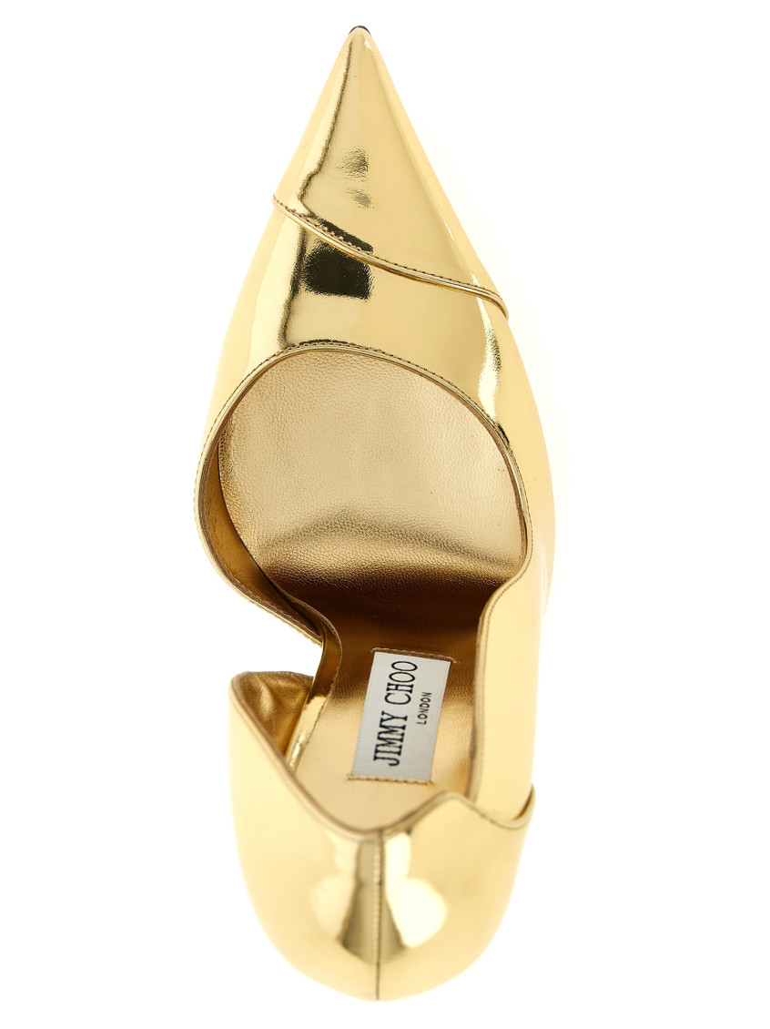 Jimmy Choo ゴールド グリッターハイヒール Jimmy Choo Golden Leather Heels for Women Online India at Darveys.com