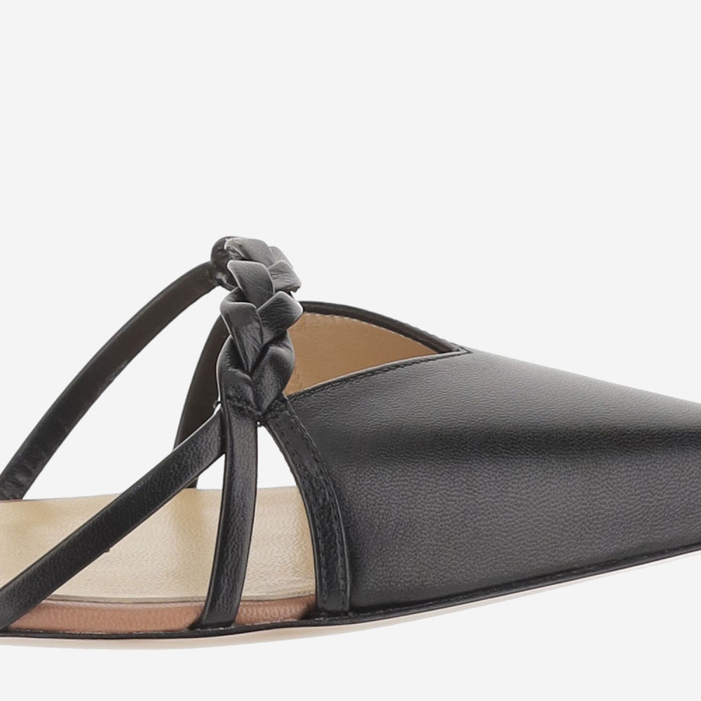 サンダル・ミュール FRANCESCO RUSSO Women Sandals R1P986N200 300 BLACK Francesco Russo – T-Strap Sandal – Black | Carla Saint-Barth