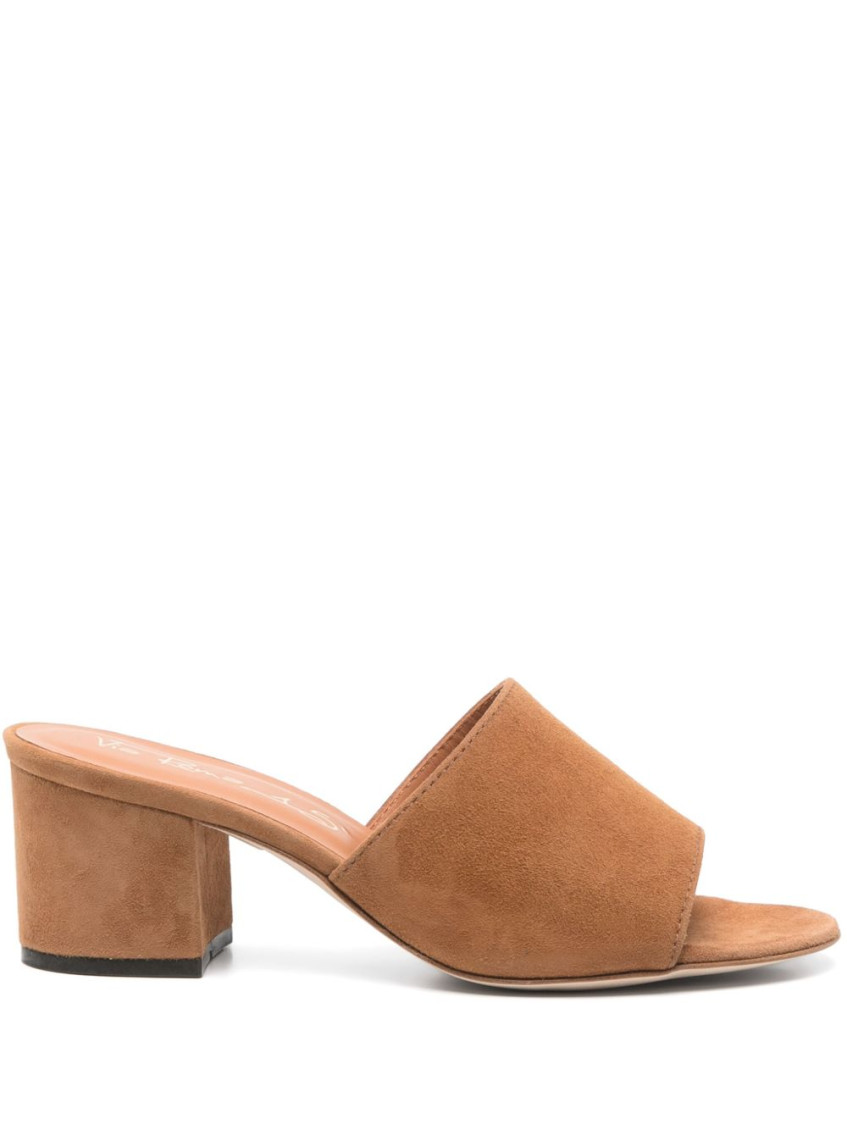 Via Roma 15 Woman Sandals Tan Size 8 Leather In Brown