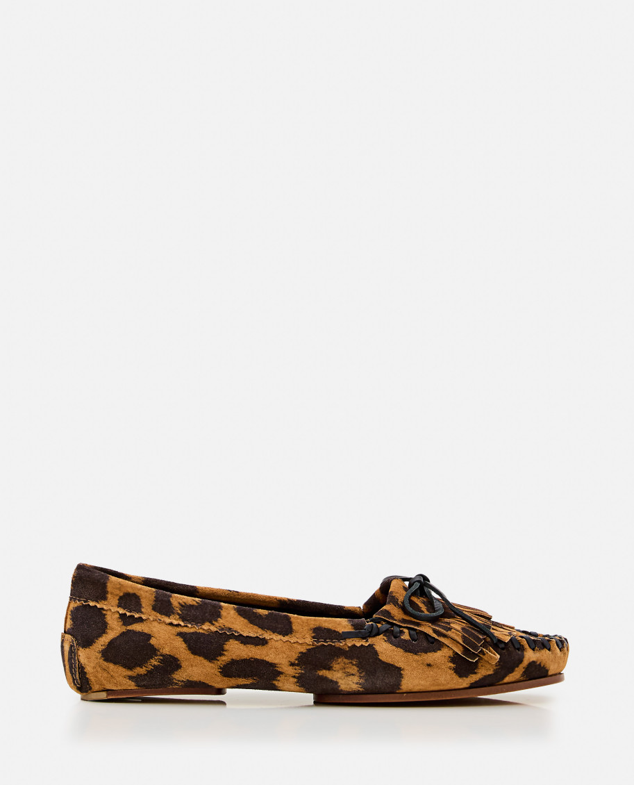 Paris Texas Leopard Print Suede Loafers In Leopard Print