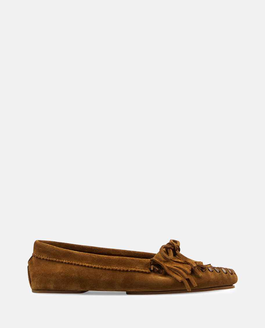 Shop Paris Texas Brown Suede Loafers
