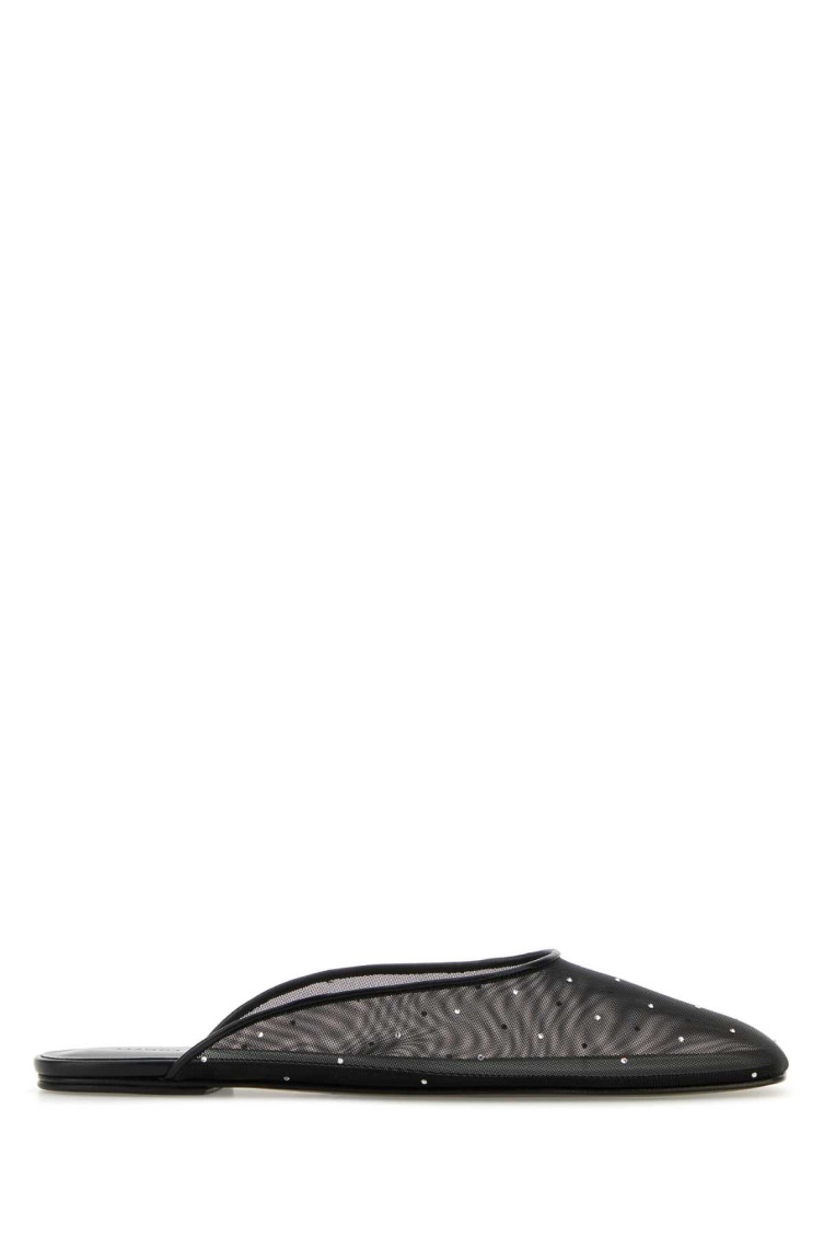 Magda Butrym Black Mesh Mule In Black