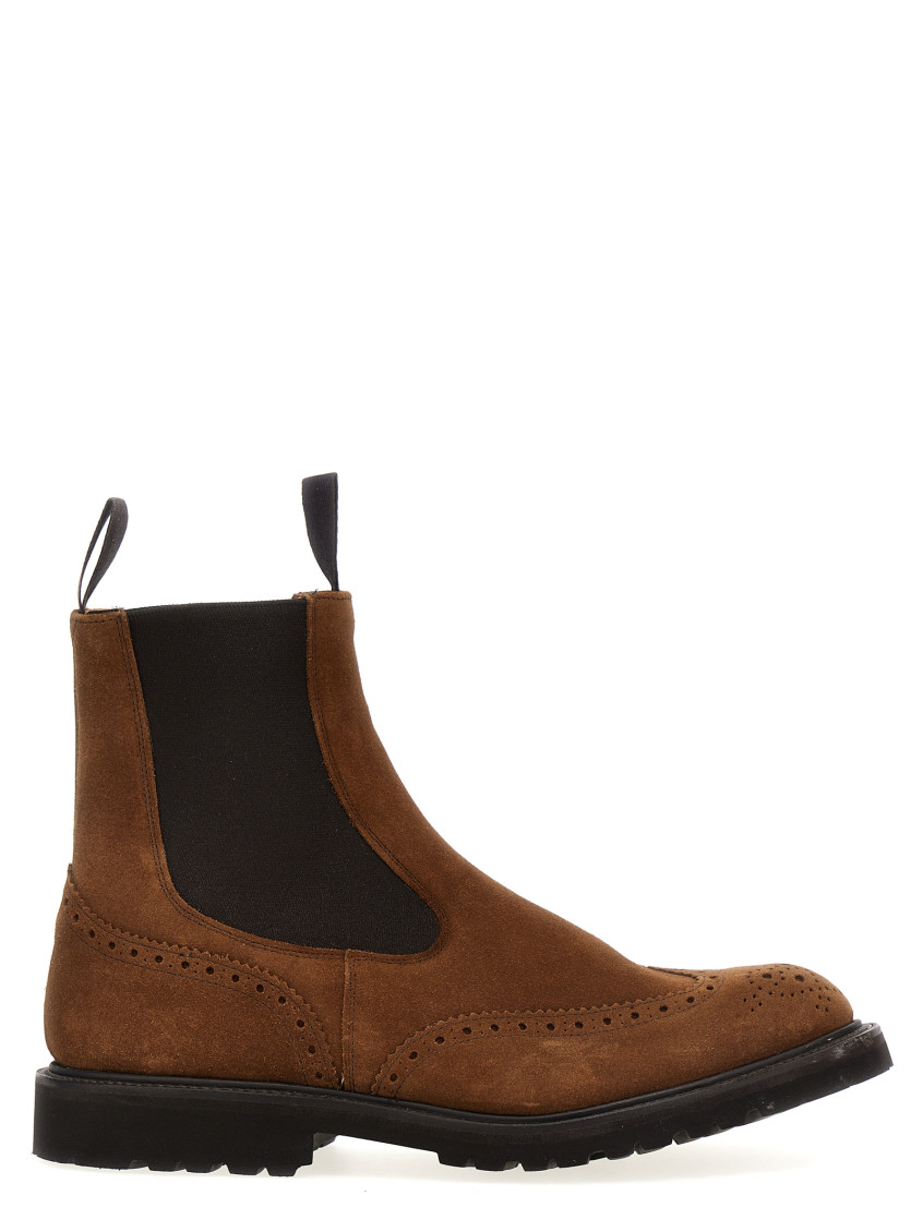 Tricker's 'henry' Ankle Boots Featuring Brogue Detailing In Brown