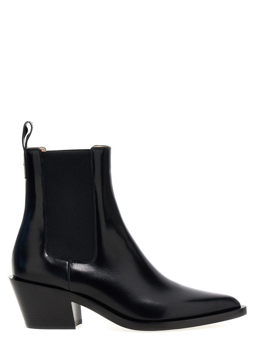 Gianvito Rossi Black Wylie Ankle Boots In Black