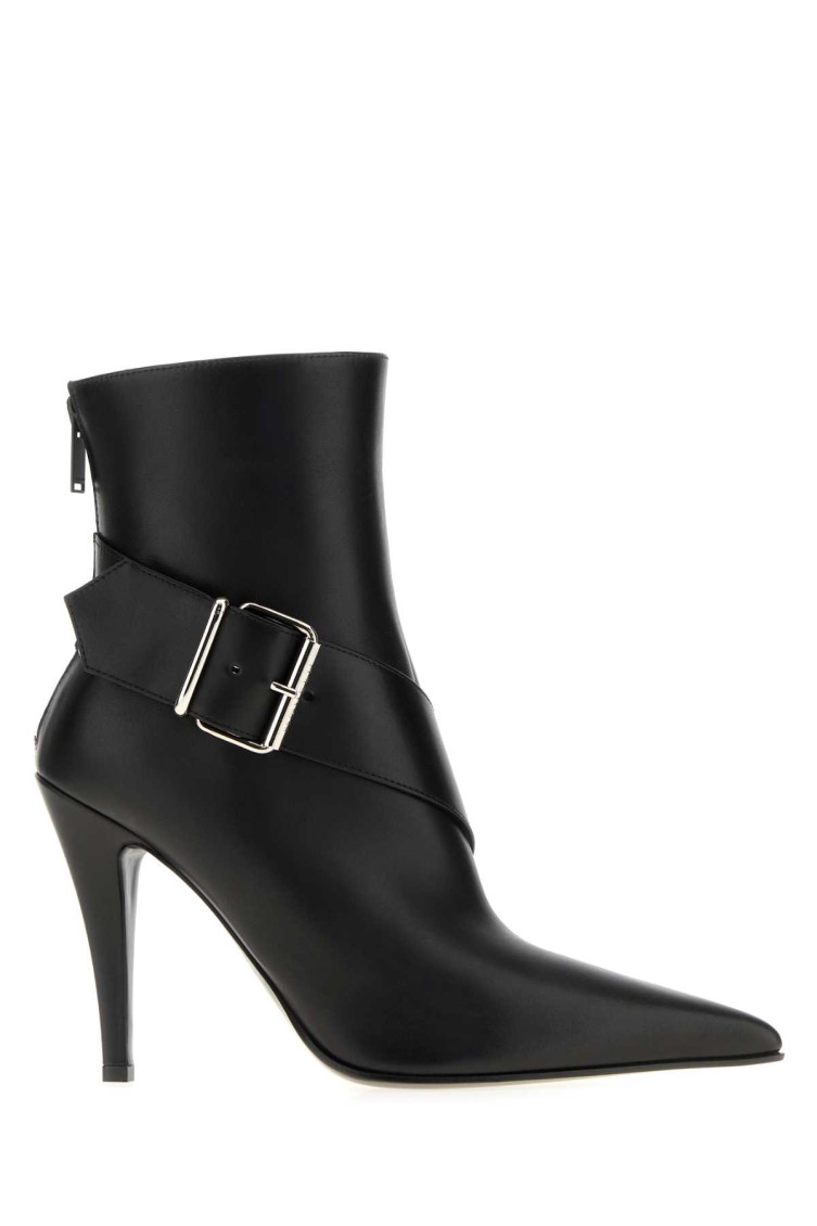 Alexander Mcqueen Mcqueen Heron Pointed Toe Bootie In Black