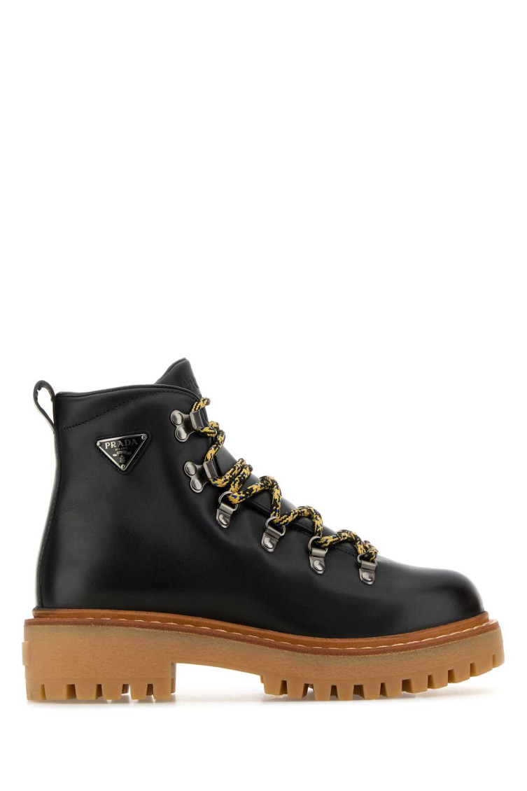 Prada St. Moritz Hiking Boot In Black